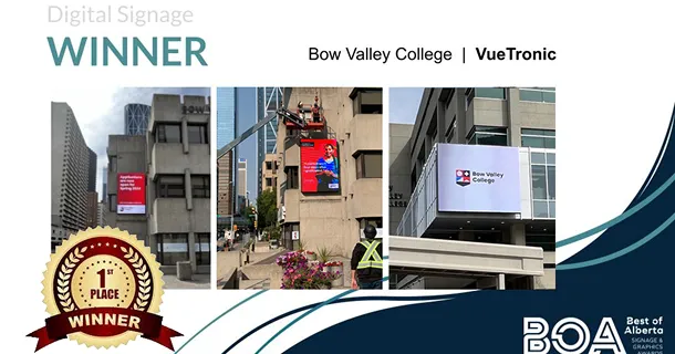 2023 BEST OF ALBERTA winner in Digital Signage