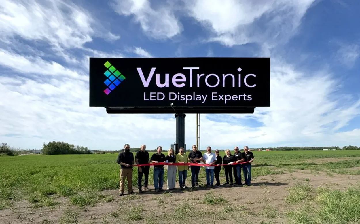 Digital LED Superboard on Hwy 2 between Edmonton & Calgary,14’ft x 48’ft, 10mm pixel pitch